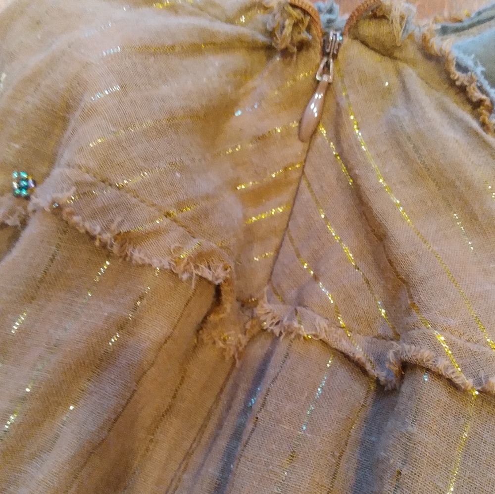 Uniform By John Paul Richard, Long Brown W Gold Thread & Embroidering, Size S - Picture 9 of 10